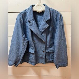ELISABETH by Liz Claiborne Denim Jacket - Size 2x